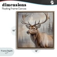 thumbnail image 4 of Stupell Industries Farmhouse Graceful Forest Stag Brown Floating Frame Canvas Art, 18 x 18, by Susan Arnot, 4 of 8
