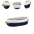 thumbnail image 6 of kowaku Cotton Rope Woven Basket Bathroom Organizer Bin Modern Sturdy Storage Basket with Handles for Desktop Farmhouse Cabinet Decor Blue and White, 6 of 9