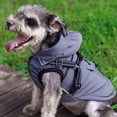 thumbnail image 7 of Dog Hooded Coat, Windproof Dog Jacket with Harness,Outdoor Cotton Dog Hoodie Outfit Apparel for Small Medium Dogs,Gray,S, 7 of 7