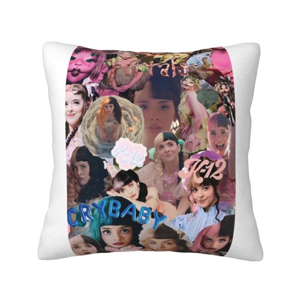 Fundas de almohada de terciopelo Melanie Martinez, fundas de almohada decorativas suaves y acogedoras con cremallera oculta para dormitorio, sofá, sillón, funda de almohada de terciopelo