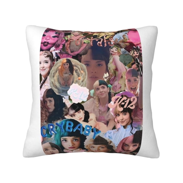 Fundas de almohada de terciopelo Melanie Martinez, fundas de almohada decorativas suaves y acogedoras con cremallera oculta para dormitorio, sofá, sillón, funda de almohada de terciopelo