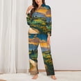 thumbnail image 2 of Sigee Sunflowers At Sunset for Women’s Pajama Sets Long-Sleeved Pjs Sets for Women 2 piece Sleepwear-X-Large, 2 of 7