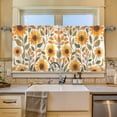 thumbnail image 2 of Yayeee Kitchen Curtains Tier Set of 2 Light Filtering 57"x24" Over Sink Window Panels, Watercolor Sunflowers, 2 of 7