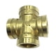 thumbnail image 4 of Conector Adaptador de rosca macho/hembra Cola Accesorios de tubería de latón DN15F 4 vías, 4 of 8