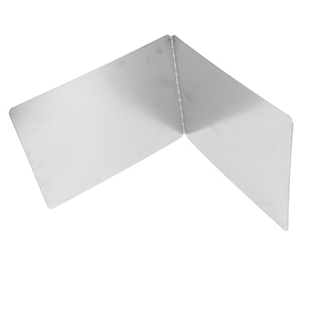 BIMZUC Stove Grease Shield 2-Sided Heat Proof Anti-Stick Stainless Steel Splatter Guard Foldable Cooking Accessory Kitchen Essential Tool 11.8 Inches / 30 CM Silver Finish For Easy Clean