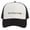 Buffering B/W, variant on Mens Womens Trucker Hat Snapback Cap, Inhale Exhale B/W