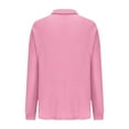 thumbnail image 4 of yievot Womens Waffle Knit Shacket Jacket Long Sleeve Button Down Shirts Dressy Casual Blouses Tops, 4 of 6