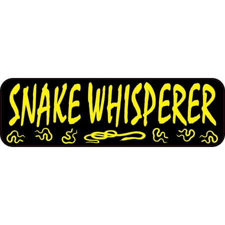 - 10x3 Snake Whisperer Bumper Magnet Magnetic Animal Vehicle Decal Snakes Magnets