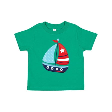 

Inktastic Sailing Boat Sailor Sailing Sails Boat Ship Gift Toddler Boy Girl T-Shirt