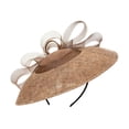 thumbnail image 2 of Sombrero de ala ancha, diadema, mini sombrero para baile de carnaval y Año Nuevo Marrón, 2 of 9