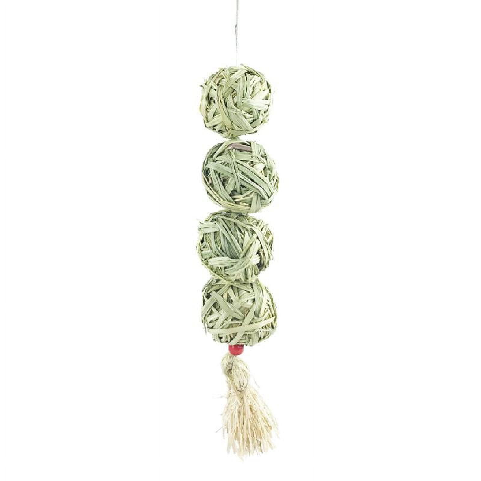 Hay Treat Bunny Grass Balls Chew Toys for Rabbits Squirrels Ferrets Teeth Care