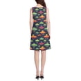 thumbnail image 3 of FORMRS Summer Dress for Women Loose U Neck Sleeveless Midi Beach Sundresses with Pockets, Colorful Space Cat, 3 of 8