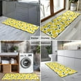 thumbnail image 2 of Yellow Lemon Fruit Slices White Pattern Kitchen Rug Mat,Kitchen Runner Rugs Non Skid Washable,Decorative Kitchen Floor Mats for Kitchen,Sink,Laundry,17"X47", 2 of 5