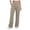 Beige, variant on Women's Casual Straight Leg Pants Zipper Fly Belt Loose Fit Comfy Daily Trousers with Pockets (Navy XXL)