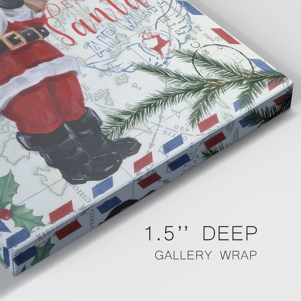 Christmas Par Avion I- Gallery Wrapped Canvas