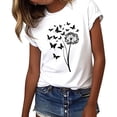 thumbnail image 7 of Guluxicc Womens Graphic T Shirts Crew Neck Casual Classic Comfy Trendy T Shirts for Women, 7 of 7