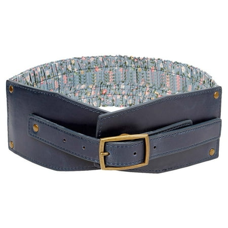 belts stretch wide bmc faux thick floral fabric womens leather