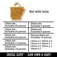 thumbnail image 2 of Arkansas State Silhouette Wood Mini Charms Shapes DIY Craft Jewelry - With Hole - 12mm (26pcs), 2 of 7