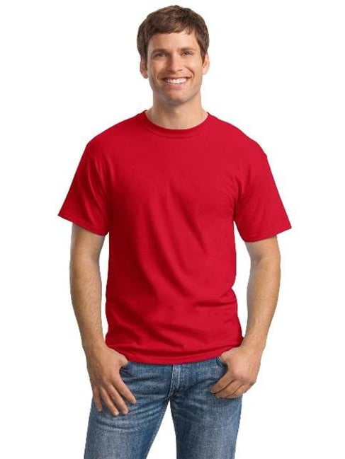 Hanes - Hanes 5280 Mens ComfortSoft 100 Percent Cotton T-Shirt, Deep ...