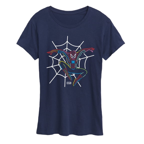 Marvel - Spider-Man Neon Web - Women's Short Sleeve Graphic T-Shirt