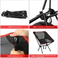 thumbnail image 4 of Silla de luna desmontable portátil espesar transpirable para barbacoa viajes pesca senderismo Wdftyju Para Estrenar, 4 of 5