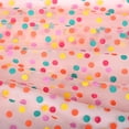 thumbnail image 6 of Girls Dress Pink Rainbow Polka Dot Pleated Tulle Party Gown Sleeveless 12 Years, 6 of 7