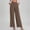 *Khaki, variant on ClodeEU Women's High Waisted Wide Leg Pants, Elastic Waist Flowy Trousers with Pockets, Casual Workwear Black,Women's Plus L