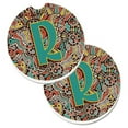 thumbnail image 1 of Carolines Treasures CJ2013-RCARC Letter R Retro Tribal Alphabet Initial Set of 2 Cup Holder Car Coaster, 1 of 1