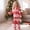 2-Red, variant on PatPat Christmas Pajamas Family Matching Women Cardigan Long Sleeve Button Down 2 Piece Top & Pants PJs Set Gingerbread Holiday Sleepwear with Socks, Black, M