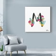 thumbnail image 3 of Trademark Fine Art 'Romantic Luxe Monogram M Black' Canvas Art by Janelle Penner, 3 of 3