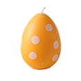thumbnail image 3 of AZXY Easter Decorations, Orange Polka Dot Egg-Shaped Candle, Spring Tabletop Ornament for Home Kitchen Garden Party Supplies Indoor Outdoor Room Decor, 3 of 7