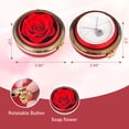 thumbnail image 4 of Preserved Real Pink Forever Rose Rotating Box, Eternal Flower Rotating Jewelry Box Gifts for Women Mom Grandma Wife Girlfriend,Birthday Valentine's Day, 4 of 7
