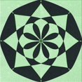 thumbnail image 1 of Ahgly Company Machine Washable Indoor Square Transitional Dark SlateGray or Dark SlateGrey Green Area Rugs, 6' Square, 1 of 7