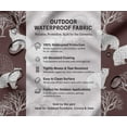 thumbnail image 5 of Soimoi 56 Inch Wide Waterproof Taffeta Fabric By 3 Yard | Brown Animal Design | Outdoor Use for Furniture Covers, Umbrellas, Patio Decor & More, 5 of 7