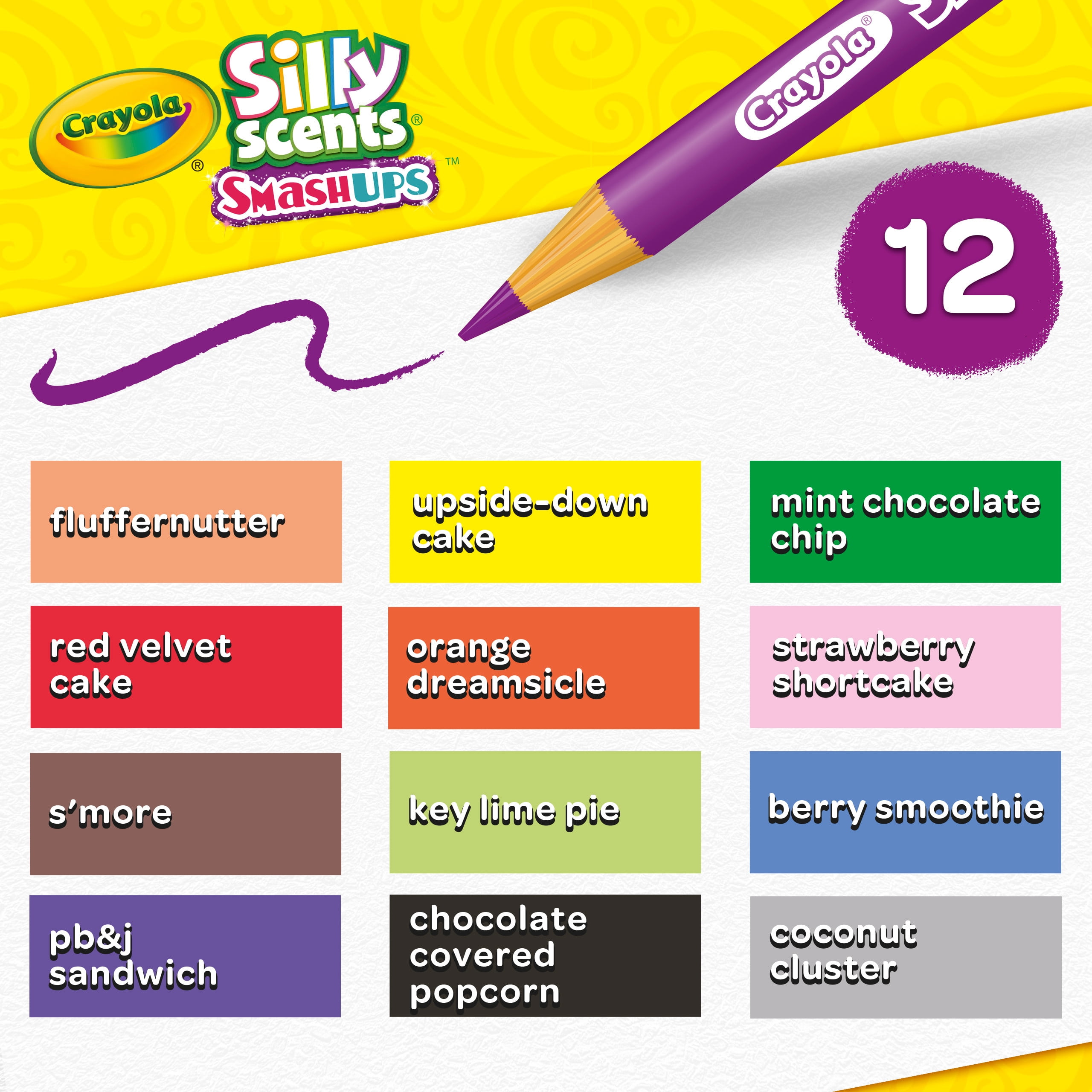 Crayola 30367680 Silly Scents Twistables Coloured Pencils - 12 Count