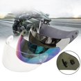 thumbnail image 3 of Casco de motocicleta, suministros de protección facial completa, piezas de plástico, visera de lente de casco, protector de viento antiarañazos para Sunnimix Cascos Escudo de cara completa, 3 of 8