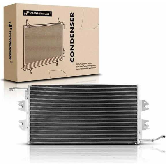 A-Premium Air Conditioning A/C Condenser Compatible with Chevrolet, GMC Models, Express 1500 2500 3500 1996-2002, Savana 1500 2500 3500 G3500, G30 1996-1996, Replace# 4722, 52497546