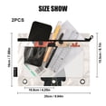 thumbnail image 4 of FORMRS 2 Pack Pencil Pouch for 3 Ring Binder with Clear Window Zipper Case, Black Flowers, 4 of 6