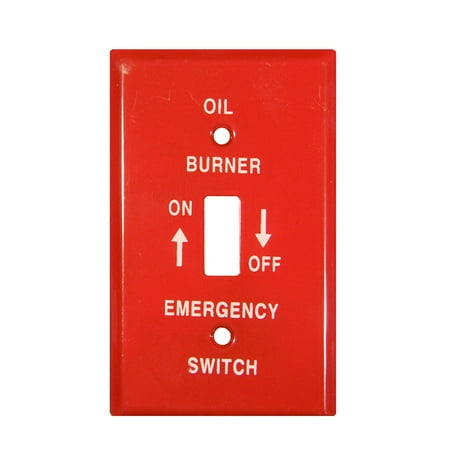 Morris Products 83496 Emergency Metal Switch Plates 1 Gang Gas