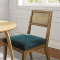 thumbnail image 5 of Maklaine Contemporary Dining Chairs Set of 2 in Heathered Weave Azure, 5 of 10