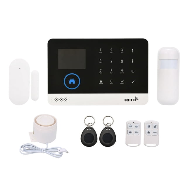 MesaSe 433MHz Wireless WIFI + GSM Auto-dial Alarm System LCD Display Door Sensor PIR Motion Sensor Phone APP Remote Control