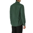 thumbnail image 3 of INSPIRE CHIC Men's Regular Fit Long Sleeve Button Down Corduroy Shirts with Pockets Green S, 3 of 5