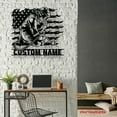 thumbnail image 3 of Craftnamesign Custom Welding US Flag Metal Wall Art LED Light, 3 of 5