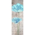 thumbnail image 3 of Greene, Taylor 7x14 Black Modern Framed Museum Art Print Titled - Blue Floral Panel II, 3 of 5