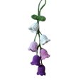 thumbnail image 1 of Crochet Flower Car Ornament Rearview Pendant for Ladies and Girls Cute Decorative Accessory for Vehicle Interior, 1 of 5