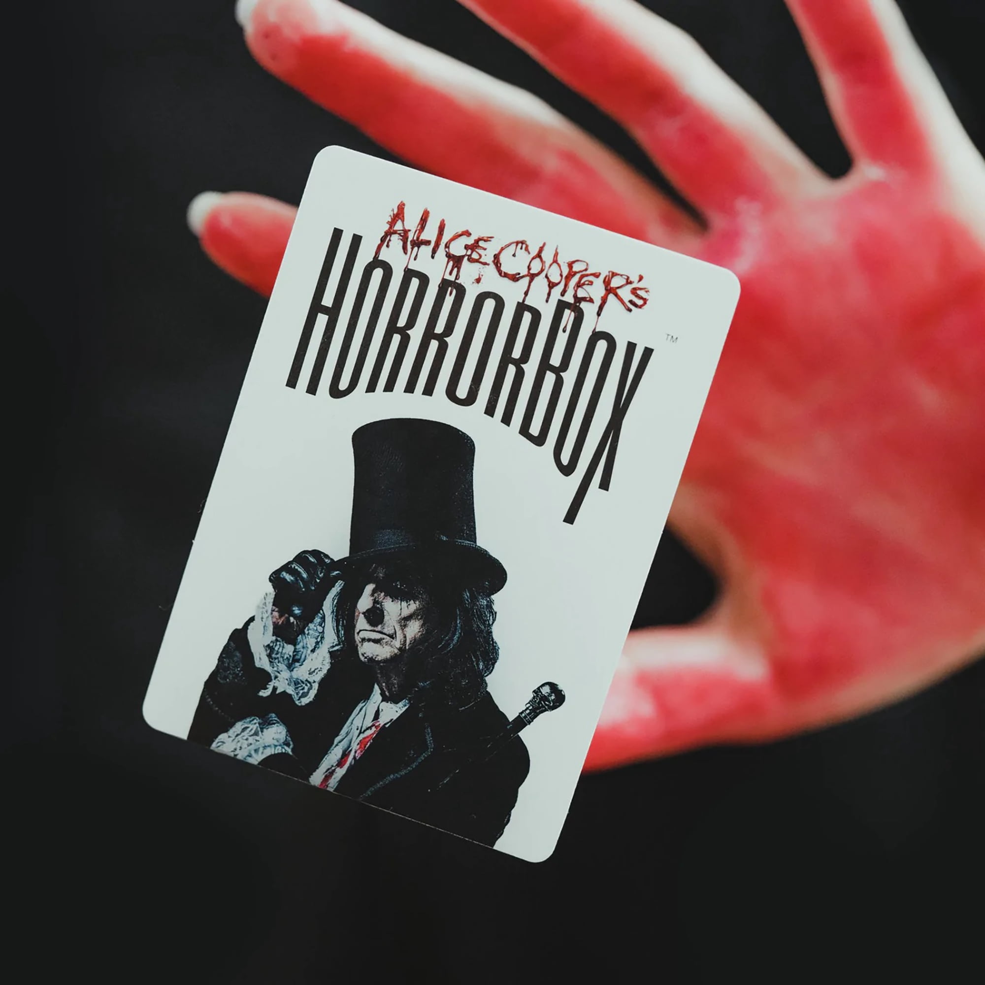 FITZ - Alice Cooper’s HorrorBox - A Haunted Party Night - 350 Scary Cards - Family Horror Box Game - Horror Games - Horror Movie Game Night.
