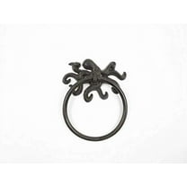 Hampton Nautical Cast Iron Octopus Towel Holder 6" ‚Äì Vintage Wall Decor ‚Äì Beach Living