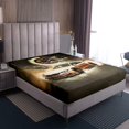 thumbnail image 4 of Erosebridal Ensembles de Draps Complets Sports Extrêmes, Literie Voiture de Course Dégradé Format Full, Décoration de Chambre pour Garçons, Réversible, Léger, 4 Pcs, 4 of 7