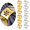 Golden-12PCS, variant on 12pcs Christmas Napkin Rings Snowflakes Napkin Rings Xmas Hollow Napkins Holder Metal Banquet Napkin Buckles Set for Thanksgiving Wedding Table Decoration
