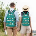 thumbnail image 6 of Balery Cartoon Dogs Vintage Canvas Backpack for Men and Women - Large Capacity, Durable Travel Laptop Bag for School, Work, Hiking, and Outdoor Activities, 6 of 7